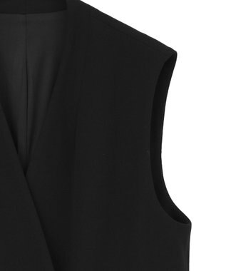 Green Parks Ｏ．洗えてストレッチ　Ｗボタンベスト Black