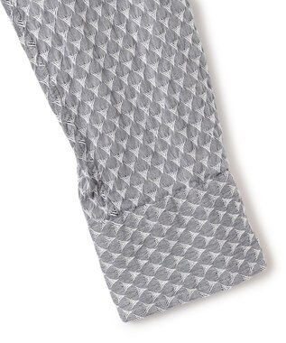 JOSEPH HOMME トライジャガードストレッチ　ウィングカラーシャツ ライトグレー系