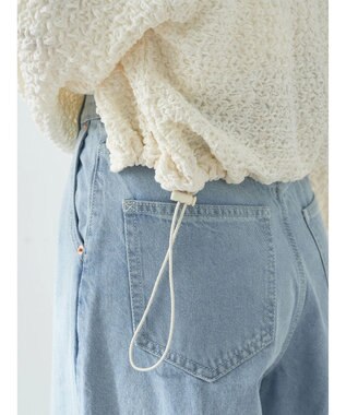 earth music&ecology ぽこぽこドロストカーディガン Ivory