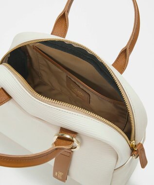 TOPKAPI 【Breath TOPKAPI】RIPPLE リプル ミニ ボストンバッグ チャーム付き アイボリー