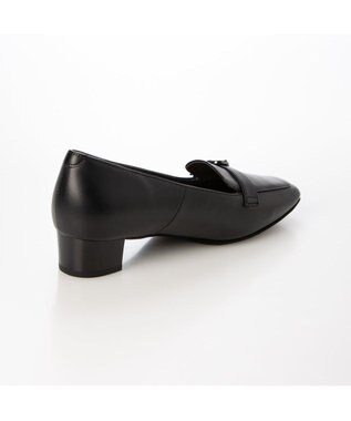 ing <ing>ベルトデザインヒールローファー ブラック