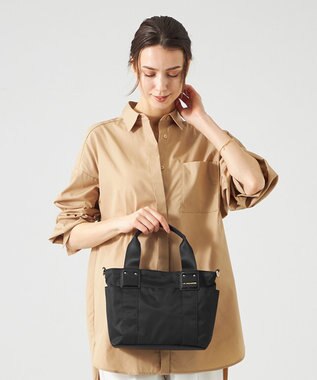 LA BAGAGERIE 2WAYナイロンミニトート ブラック