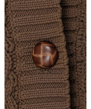 CRAFT STANDARD BOUTIQUE リサイクルポリエステルケーブルカーディガン Brown