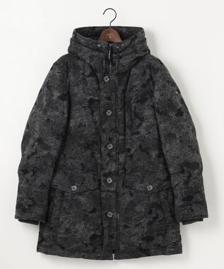 JOSEPH ABBOUD MOUNTAIN 【イタリア素材/ECOファー/9ポケット/ダウン/男女兼用】スライバーカモフラージュ　ダウンコート グレー系7