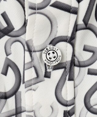 23区GOLF 【MEN】【吸水速乾】MOVEロゴ 半袖ポロシャツ ブラック系5