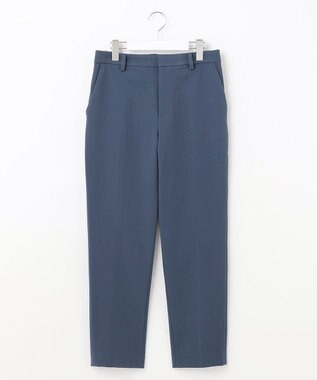 自由区 【裏起毛/撥水加工】TRギャバ テーパードパンツ ダルブルー系