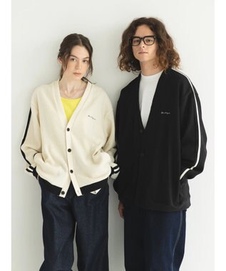 CRAFT STANDARD BOUTIQUE 【リサイクル】ラインカーディガン Ivory