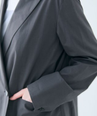 BEIGE， 【洗える・FUDGE 6月号掲載】MALLOW / コットンテーラードオーバージャケット Slate