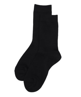 WEGO 【SCHOOLITEM】スクールクルーソックス ブラック