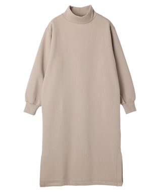 Green Parks Ｂｒｕｓｈｅｄ　裏起毛ワンピース Gray Beige