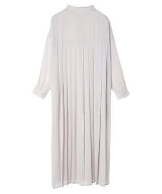 AMERICAN HOLIC ジョーゼットバックプリーツワンピース Light Gray