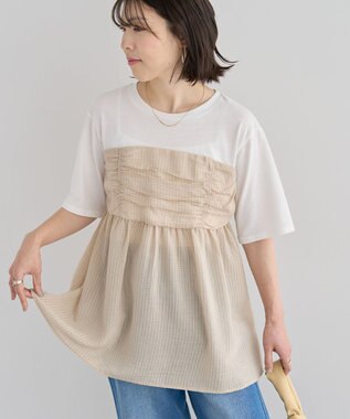 Green Parks ビスチェドッキングプルオーバー Beige