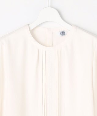 J.PRESS LADIES S ヌーディスバックサテン ブラウス アイボリー系