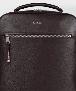 Paul Smith ストローグレインレザー リュック ダークブラウン