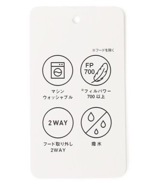 ANY SIS S 【2WAY】シルキータフタロング ダウン ブラウン