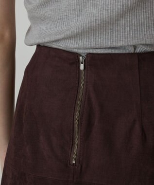 GRACE CONTINENTAL パッチワークミニスカート ダークブラウン