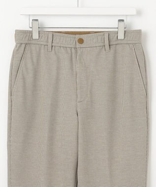 23区GOLF 【23Fondation/MEN】千鳥格子柄 ジャージーパンツ カーキ系3