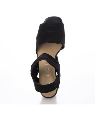 MODE ET JACOMO <D'ICI>アンクルストラップストレッチサンダル ブラック