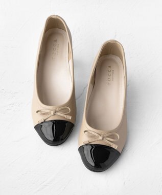 TOCCA 【晴雨兼用】TINY RIBBON RAIN PUMPS レインパンプス ベージュ系
