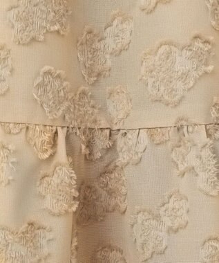 組曲 S カットジャカードティアードワンピース ベージュ系