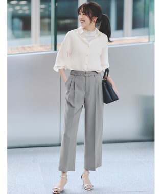 ANY SIS S 【接触冷感】シアー ブラウス アイボリー