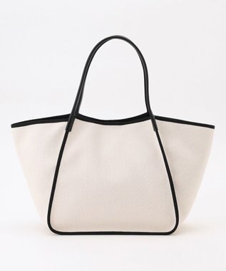 TOCCA 【A4サイズ対応】TRIM RIBBON CANVASTOTE トートバッグ ブラック系