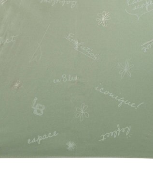 MOONBAT 【一級遮光/晴雨兼用】LANVIN en Bleu (ランバン オン ブルー) 長傘 日傘 ラインドローイング 遮光 遮熱 UV ミントグリーン