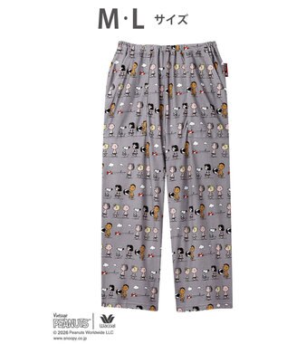 WACOAL PEANUTS ボトムス 8分丈 綿100%(本体) スヌーピー レディース FOT269 /ワコール