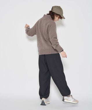 J.PRESS YORK STREET 【UNISEX】タートルハーフジップ ニット ブラウン系