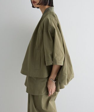 Green Parks ウ゛ィンテージペプラムオールインワン Khaki