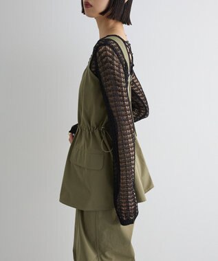 Green Parks ウ゛ィンテージペプラムオールインワン Khaki