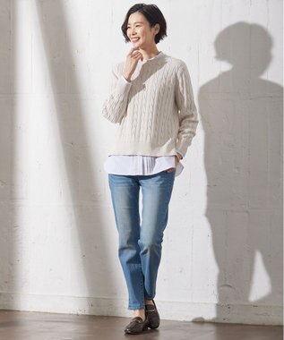 J.PRESS LADIES スティック パール ネックレス シルバー系