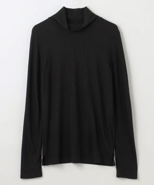 ANY 【洗濯機可】アクリルレーヨンリブタートル ブラック