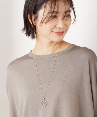 J.PRESS LADIES パールリング ネックレス ゴールド系