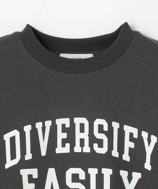 ANY 【洗濯機可】裏起毛スウェットロゴプルオーバー チャコール