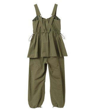 Green Parks ウ゛ィンテージペプラムオールインワン Khaki