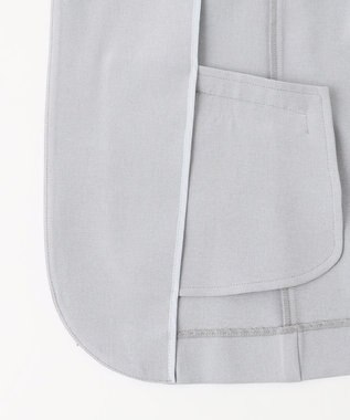 ANY SIS 【セットアップ可】リネンライクポリエステル ジャケット ブルーグレー