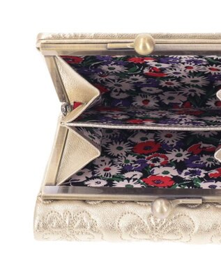 ANNA SUI チェイス 口金二つ折り財布 ゴールド