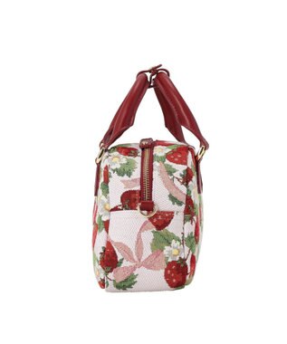 Maison de FLEUR いちごゴブラン2Wayボストンバッグ Red