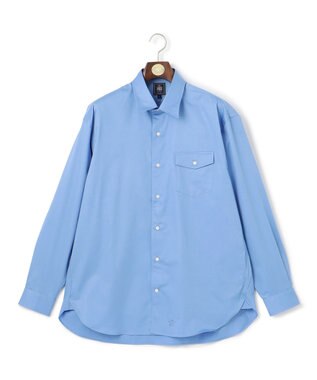 J.PRESS MEN 【J.PRESS ORIGINALS】Finx Cotton Twill Baggy Fit Shirt サックスブルー系