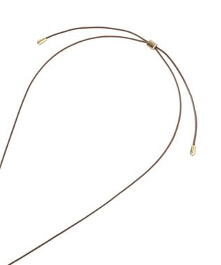 YECCA VECCA ドロップコードネックレス Gold