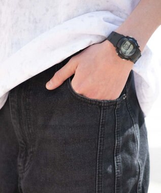 WEGO 【SMLサイズ展開/ウエスト紐】イージー3Dバレルレッグデニムカーゴパンツ デニムブラックソノタ