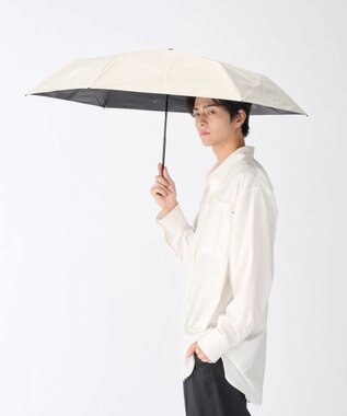 MOONBAT 【遮光100％/３秒で折りたためる日傘】晴雨兼用 折りたたみ傘 ウラワザ オフホワイト