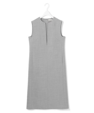 ICB L モスリンボンディング ジャンパースカート ライトグレー系