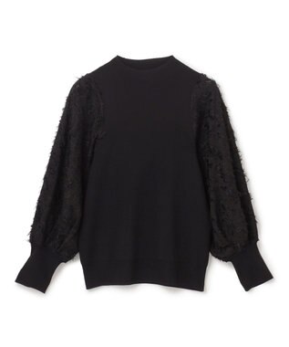 BEIGE， CLARISSE / ドッキングプルオーバーニット Black