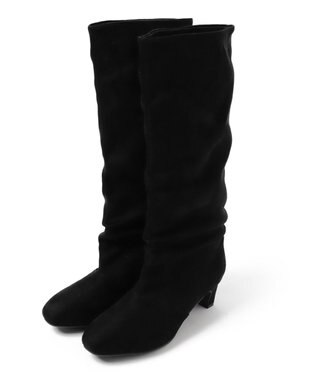 WEGO シャーリングポインテッドロングブーツ ブラックその他