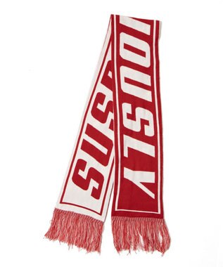 WEGO 【ユニセックス着用ITEM】ロゴマフラー レッド