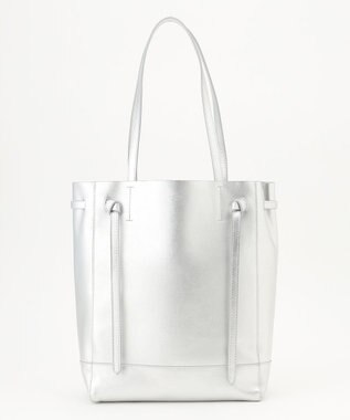 J.PRESS LADIES 【A4サイズ収納可】レザー トート バッグ シルバー系