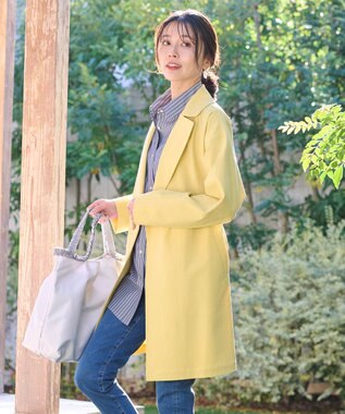 ANY L スプリットスリーブコート イエロー
