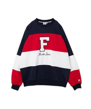 WEGO 【ユニセックス着用ITEM】別注FILAパネル切替プルオーバー レッドその他